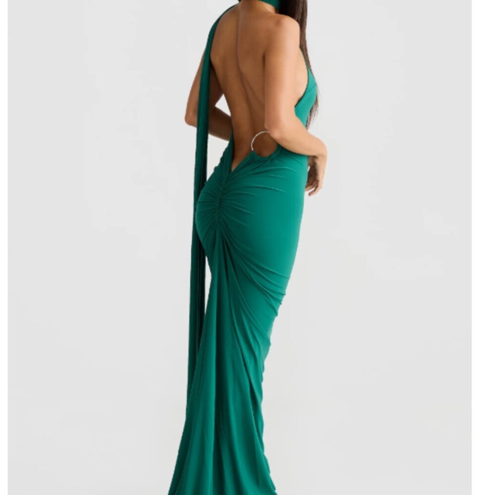 Melani CONSTANTINA emerald green elegant formal dress​ - Picture 3 of 7